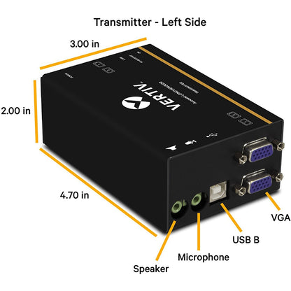 Vertiv Avocent LV3000 | IP KVM Extender | Dual VGA USB Audio (LV3020P-001)