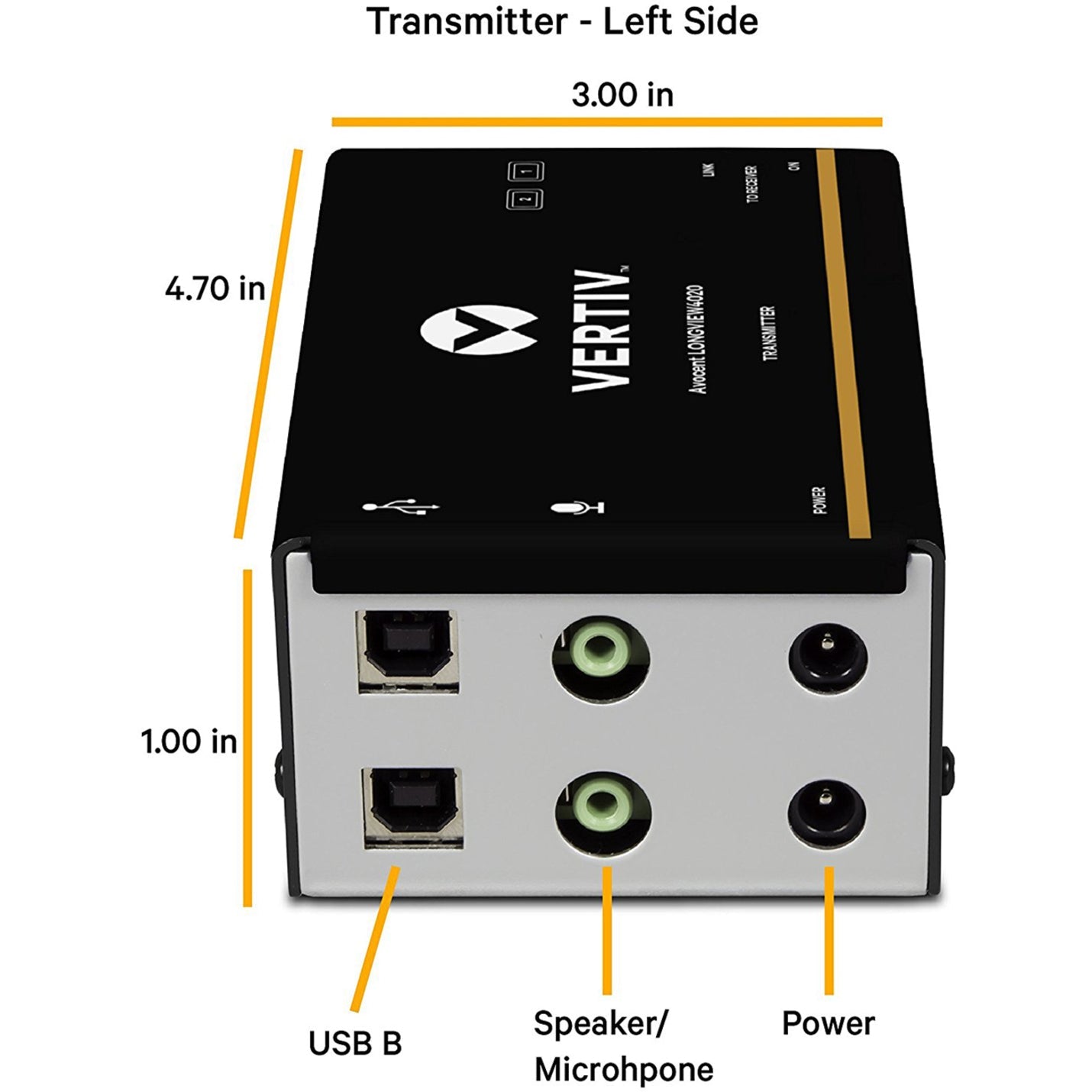 Vertiv Avocent LV4000 | IP KVM Extender | DVI USB Audio (LV4020P-001)