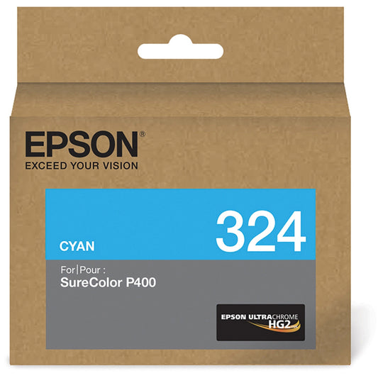 Epson UltraChrome 324 Original Inkjet Ink Cartridge - Cyan - 1 Each