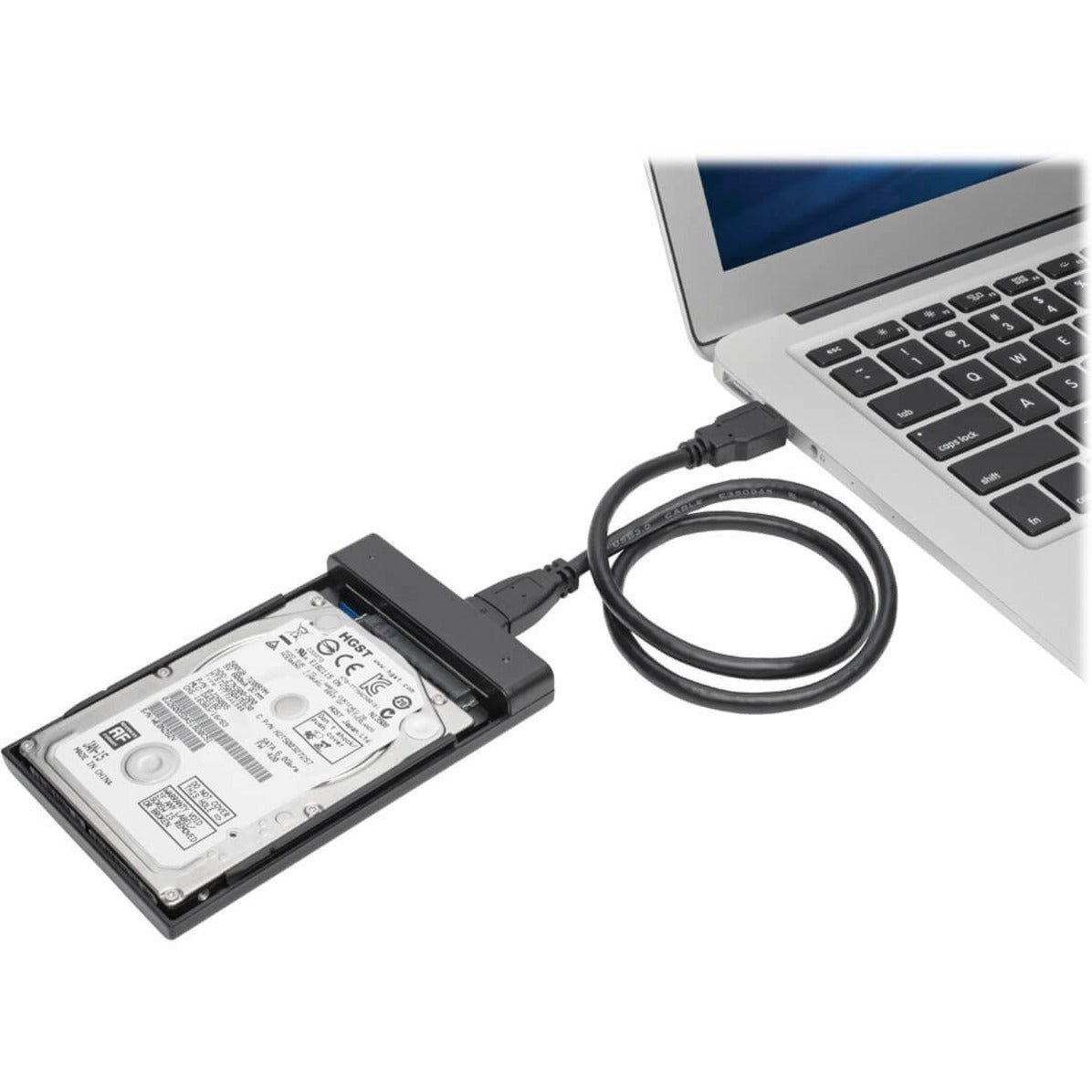 Tripp Lite USB 3.0 SuperSpeed External 2.5 in. SATA Hard Drive Enclosure with Built-In Cable and UASP Support