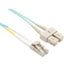 Unirise OM4 FIber Optic Patch Cable LC-SC 50 125 Multimode Duplex Aqua 15m