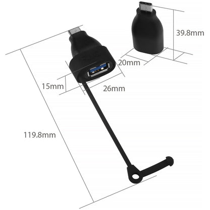 SIIG USB 3.1 GEN 1 Type-C to Type-A Adapter - M/F