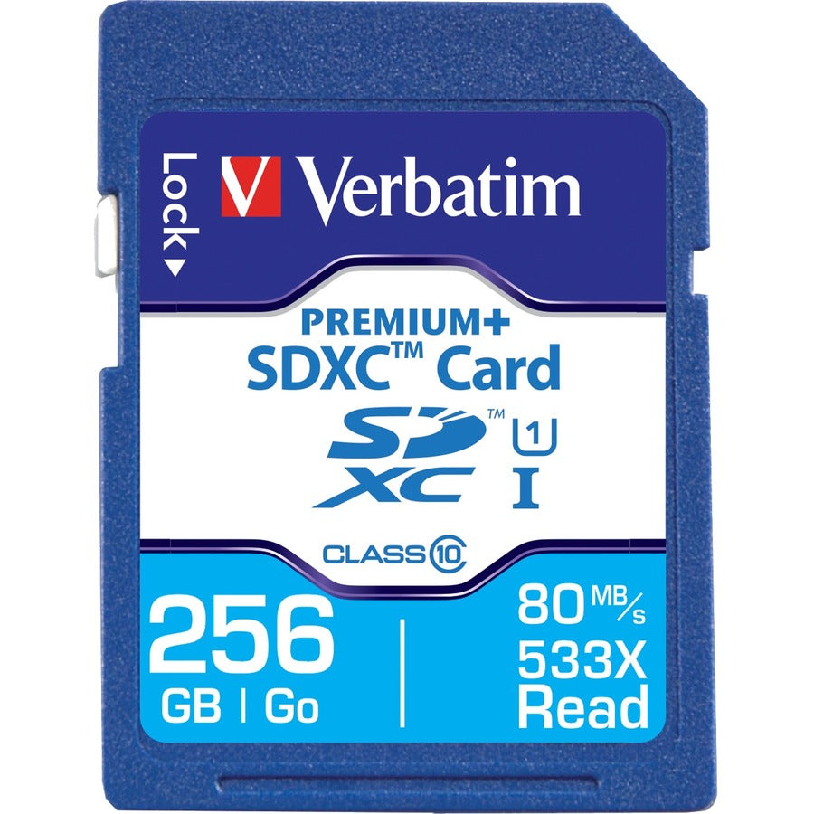 Verbatim 256GB PremiumPlus 533X SDXC Memory Card UHS-I Class 10