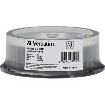 25PK M-DISC BD-R DL 6X 50GB    