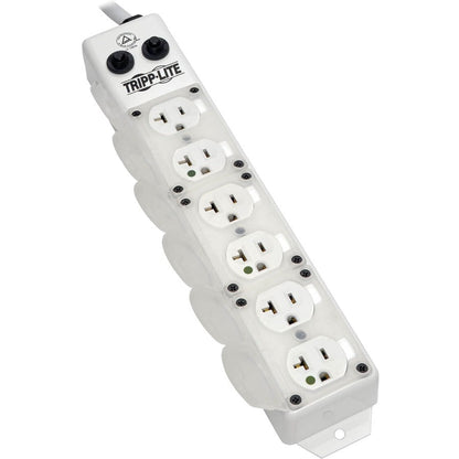 Tripp Lite Safe-IT UL 1363A Medical-Grade Power Strip for Patient-Care Vicinity 6x 20A Hospital-Grade Outlets 15 ft. (4.57 m) Cord