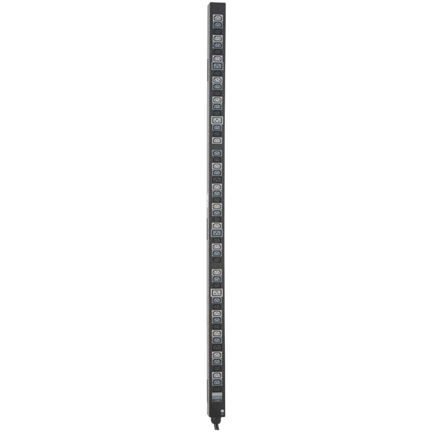 Tripp Lite PDU 8.6/12.6kW 3-Phase Vertical PDU Strip 208V Outlets (42 C13 & 12 C19) 0U Rack-Mount Accessory for Select ATS PDUs