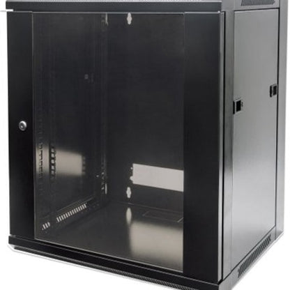 Intellinet Network Solutions 19 Inch Wallmount Cabinet 6U 17.7 Inch (450 mm) Depth 6U Black Flatpack