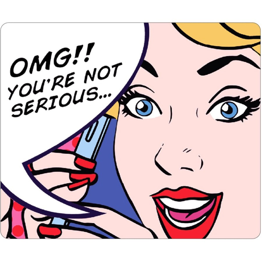 OTM POP Prints White Mouse Pad Lady Lucy