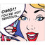 OTM POP Prints White Mouse Pad Lady Lucy
