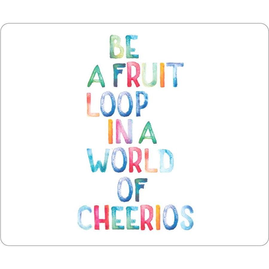 OTM Quotes Prints White Mouse Pad Fruit Loop