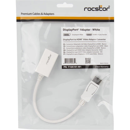 Rocstor DisplayPort (Male) to HDMI (Female) Adapter Converter