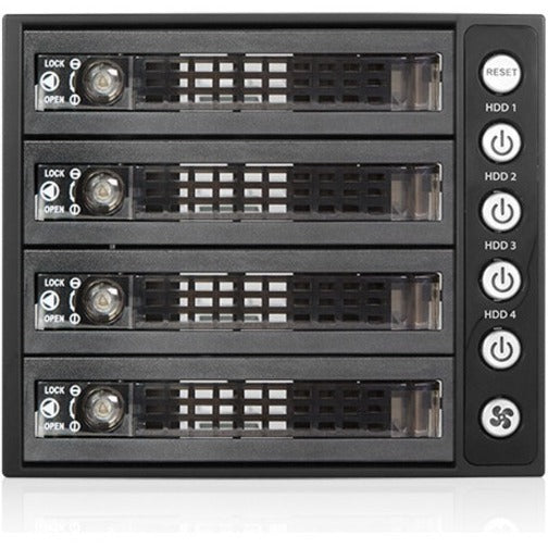 RAIDage BPU-340SATA-KL Drive Enclosure for 5.25" - 6Gb/s SAS Serial ATA/600 Host Interface Internal - Black