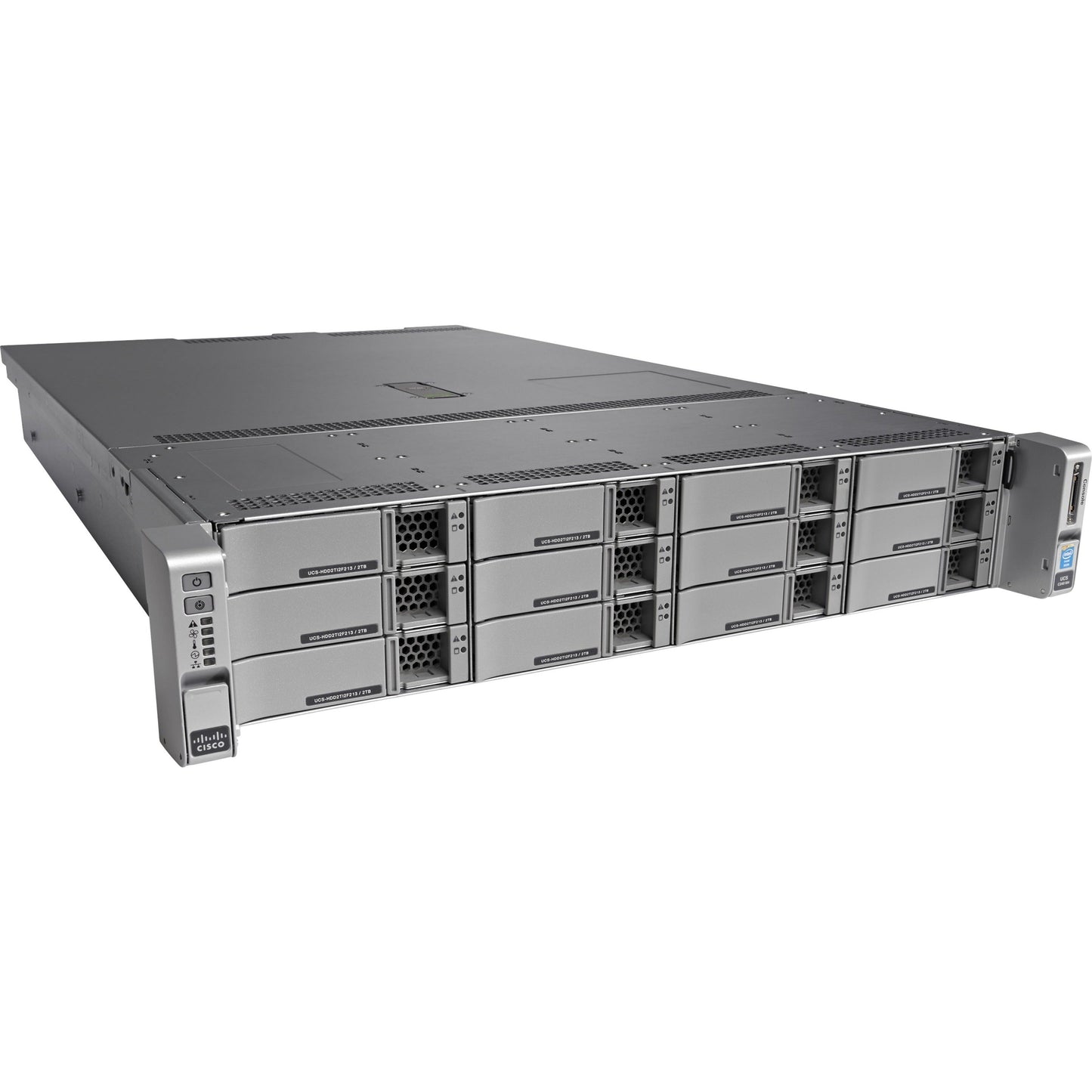 Cisco C240 M4 2U Rack Server - 2 x Intel Xeon E5-2640 v4 2.40 GHz - 128 GB RAM - 16 TB HDD - (4 x 4TB) HDD Configuration - 480 GB SSD - (1 x 480GB) SSD Configuration - 12Gb/s SAS Serial ATA Controller