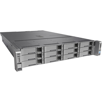 Cisco C240 M4 2U Rack Server - 2 x Intel Xeon E5-2640 v4 2.40 GHz - 128 GB RAM - 16 TB HDD - (4 x 4TB) HDD Configuration - 480 GB SSD - (1 x 480GB) SSD Configuration - 12Gb/s SAS Serial ATA Controller