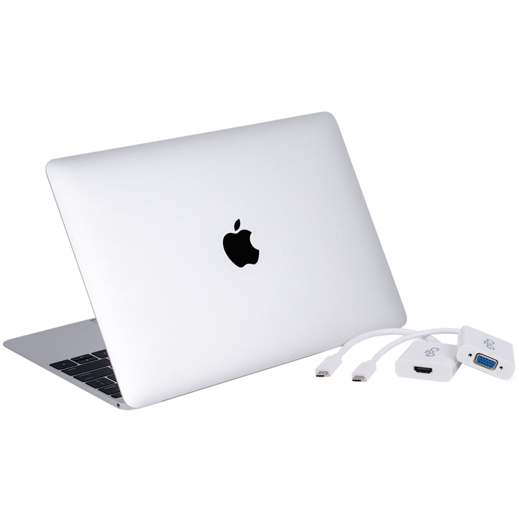 C2G USB-C to HDMI or VGA Audio/Video Adapter Kit for Apple MacBook