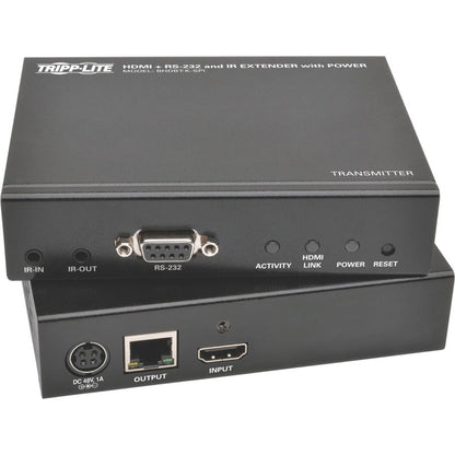 Tripp Lite HDBaseT Class B (HDBaseT-Lite) HDMI over Cat5e/6/6a Extender Kit with Power Serial & IR 4K x 2K 30 Hz UHD / 1080p 60 Hz Up to 230 ft. (70 m) TAA