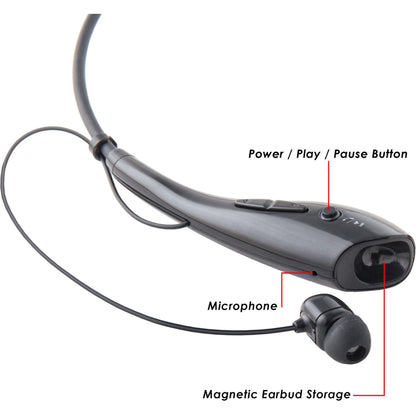 IO Crest Neck-Hook Bluetooth Stereo In Ear Headset