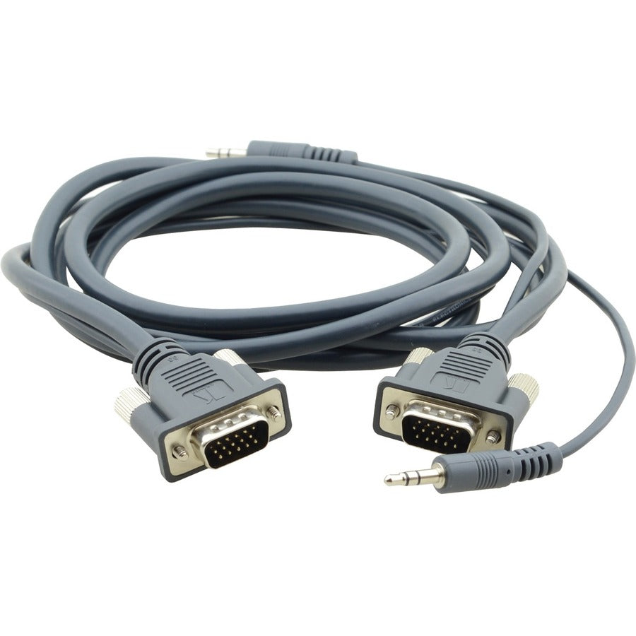 Kramer 15-pin HD (M) to 15-pin HD (M) & 3.5mm Stereo Audio Micro VGA Cable