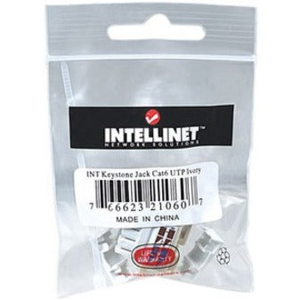 Intellinet Network Solutions Cat6 Keystone Jack UTP Punch-Down Ivory