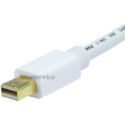 Monoprice 6ft 32AWG Mini DisplayPort to DisplayPort Cable - White