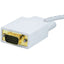 Monoprice 6ft 28AWG DisplayPort to VGA Cable - White