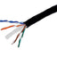 Monoprice Bulk Cat6 23AWG Solid UTP Riser-Rated (CMR) Ethernet Network Cable 1000ft Black