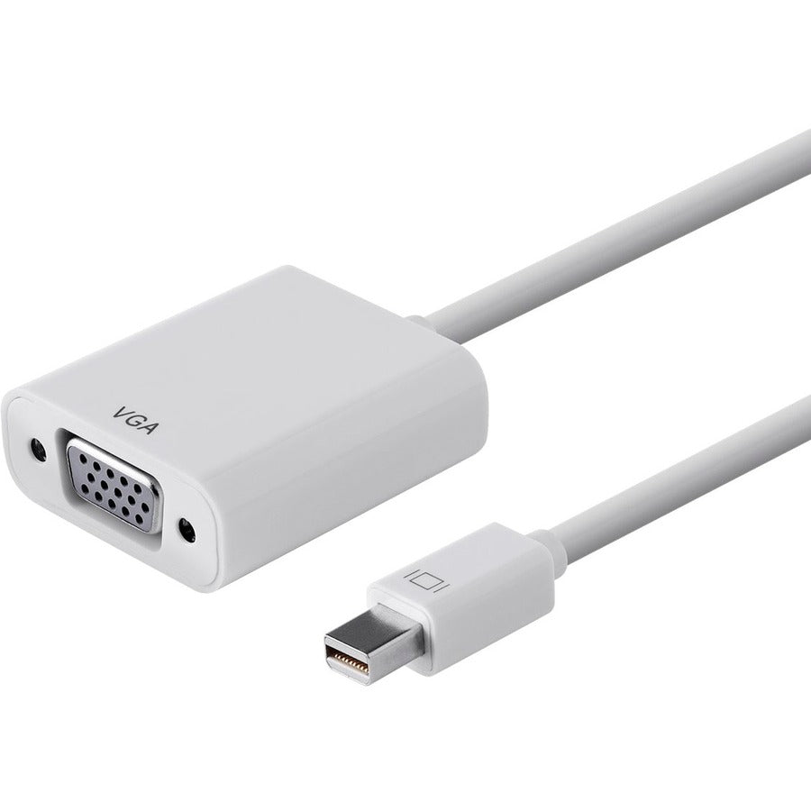 Monoprice Mini DisplayPort 1.2a / Thunderbolt to VGA Active Adapter White