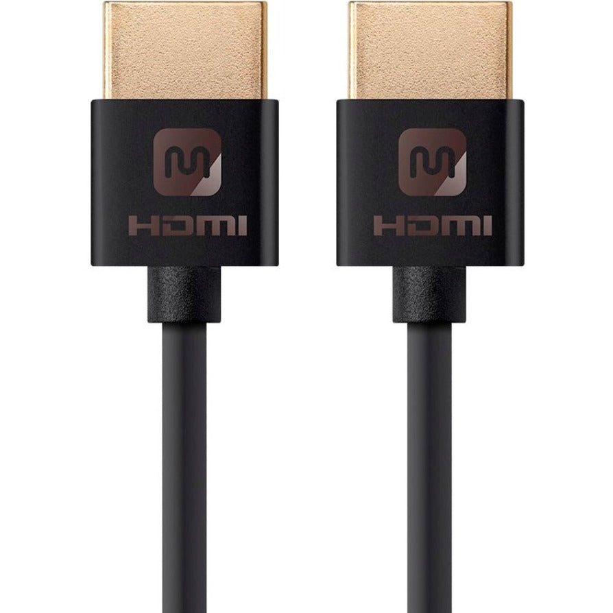 Monoprice Ultra Slim Series High Speed HDMI Cable 3ft Black