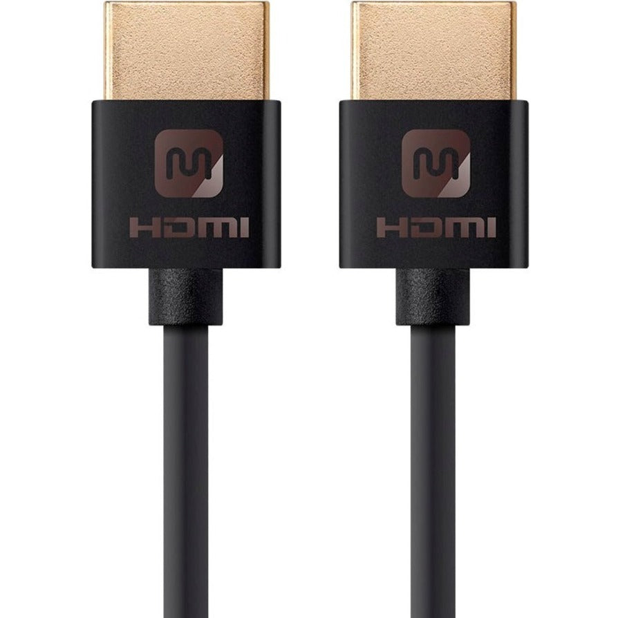 Monoprice Ultra Slim Series High Speed HDMI Cable 6ft Black