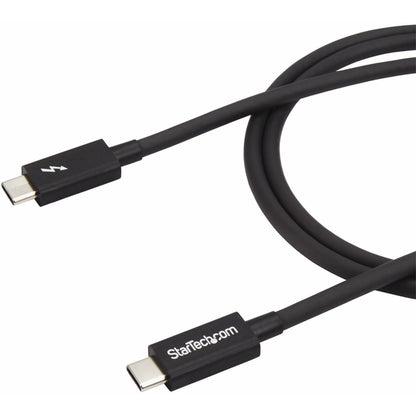 StarTech.com Thunderbolt 3 Cable - 3 ft / 1m - 4K 60Hz - 20Gbps - USB C to USB C Cable - Thunderbolt 3 USB Type C Charger Cable