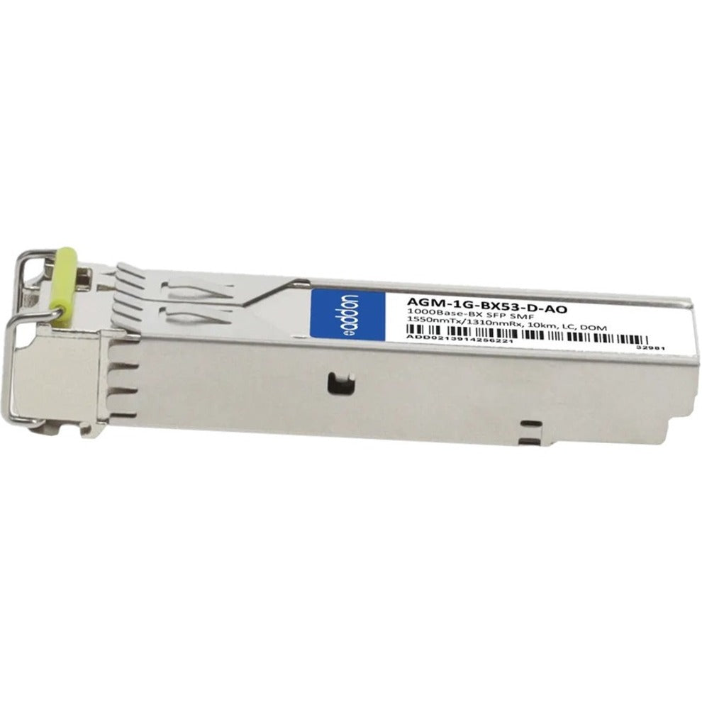 AddOn Netgear AGM-1G-BX53-D Compatible TAA Compliant 1000Base-BX SFP Transceiver (SMF 1550nmTx/1310nmRx 10km LC DOM)
