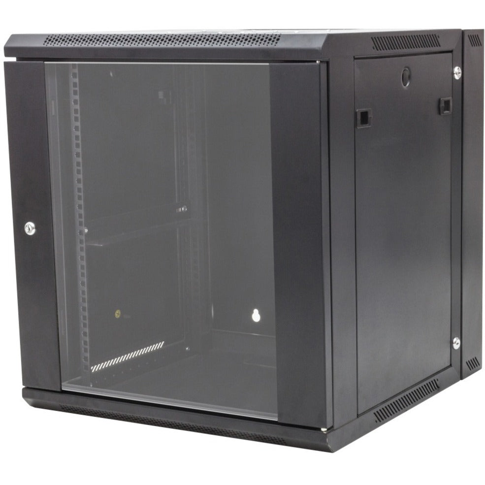 Rack Solutions 12U Swing Out Wall Mount Cabinet 600mm x 600mm (WxD) with Glass Door