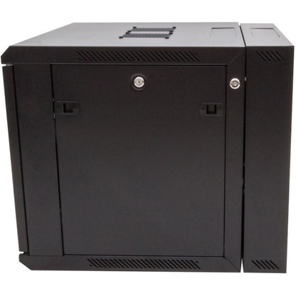 Rack Solutions 9U Swing Out Wall Mount Cabinet 600mmW x 600mmD with Glass Door