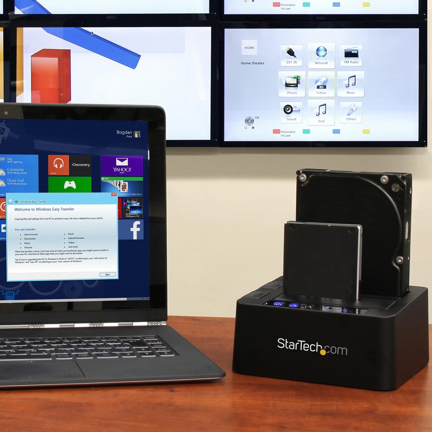 StarTech.com Standalone Hard Drive Duplicator External Dual Bay HDD/SSD Cloner/Copier USB 3.1 to SATA Drive Docking Station Disk Cloner