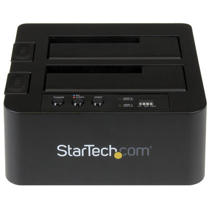 StarTech.com Standalone Hard Drive Duplicator External Dual Bay HDD/SSD Cloner/Copier USB 3.1 to SATA Drive Docking Station Disk Cloner