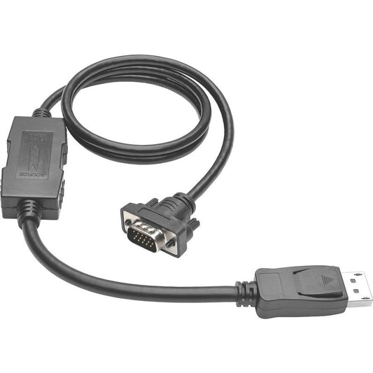 Tripp Lite DisplayPort 1.2 to VGA Active Adapter Cable (DP with Latches to HD15 M/M) 10 ft. (3.1 m)
