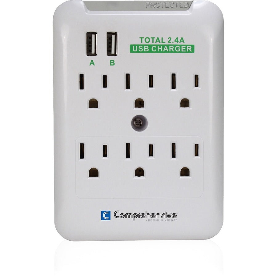 6PORT WALL MOUNT SURGE OUTLET  
