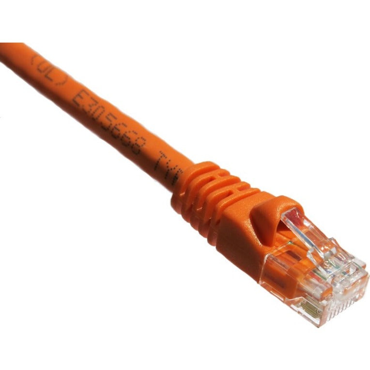 1FT CAT6A ORANGE MOLDED BOOT   