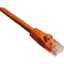 1FT CAT6A ORANGE MOLDED BOOT   