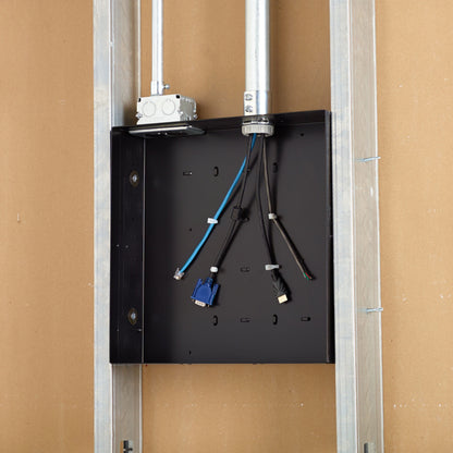 Chief In-wall Storage Box with 6 Receptacle Filter & Surge