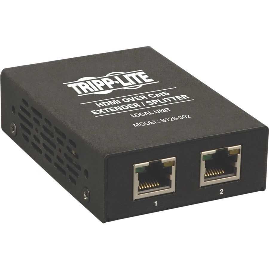 Tripp Lite 2-Port HDMI Over Cat5/Cat6 Video Extender / Splitter Intl Power Supply