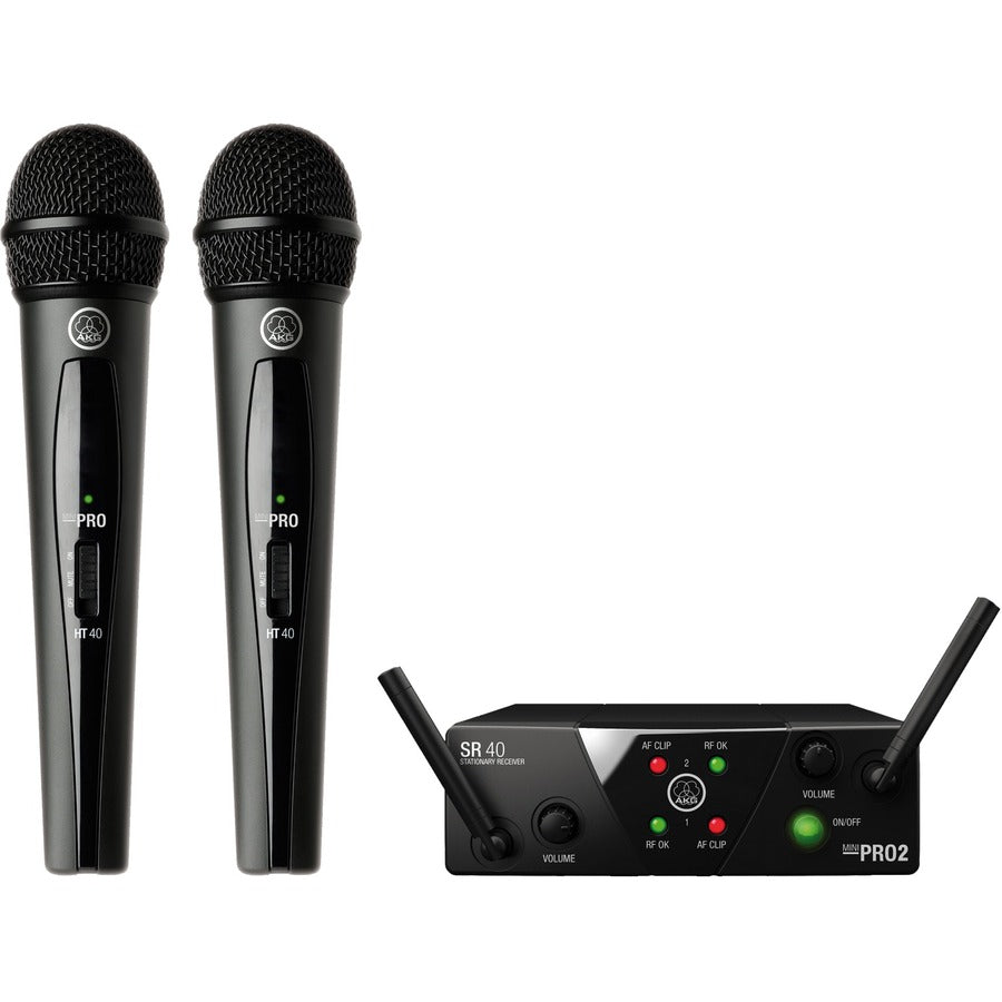 AKG WMS40 Mini Dual Vocal Set Wireless Microphone System