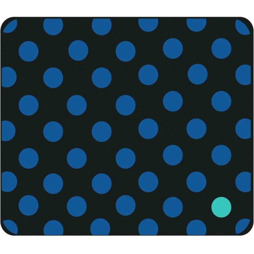 OTM Classic Prints Black Mouse Pad Dotty Gone Blue
