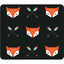 OTM Hipster Prints Black Mouse Pad Mr. Fox