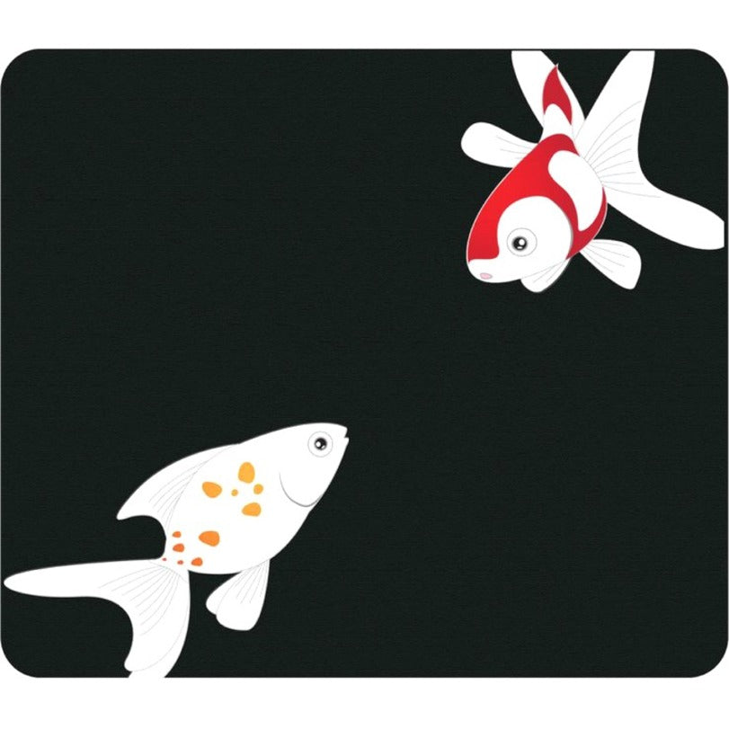 OTM Iconic Prints Black Mouse Pad Goldfish