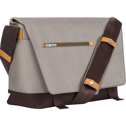 Moshi Aerio Laptop Messenger Bag - Titanium Gray for 15" Laptops Padded Compartments Shoulder Strap with ViscoStrap&trade;