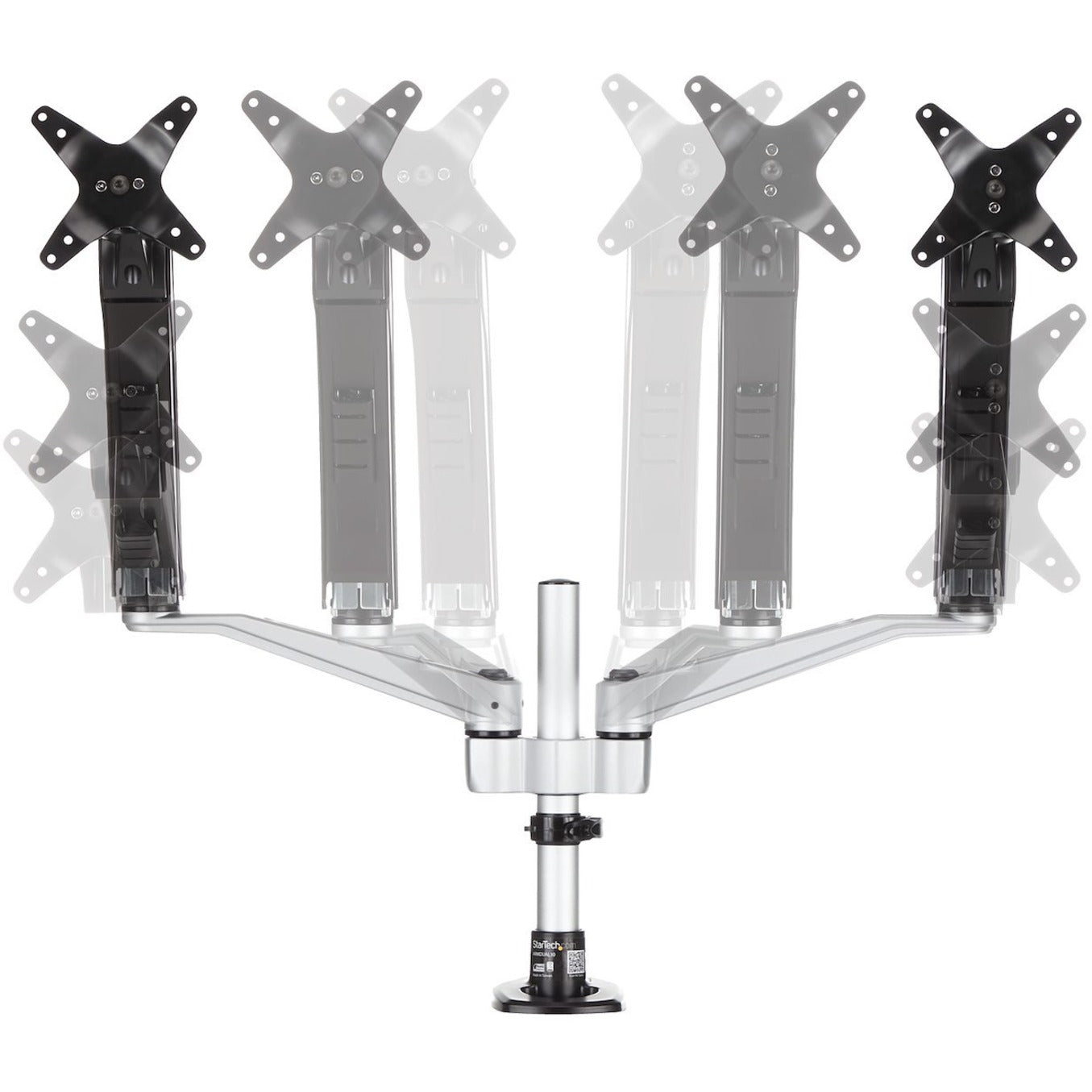 StarTech.com Desk Mount Dual Monitor Arm Full Motion Premium Dual Monitor Mount for up to 30"(19.8lb/9kg) VESA Mount Monitors Tool-less