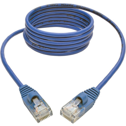 Tripp Lite Cat5e 350 MHz Snagless Molded Slim (UTP) Ethernet Cable (RJ45 M/M) Blue 5 ft. (1.52 m)