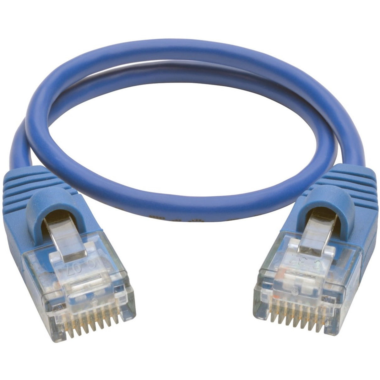 Tripp Lite Cat5e 350 MHz Snagless Molded Slim (UTP) Ethernet Cable (RJ45 M/M) Blue 1 ft. (0.31 m)