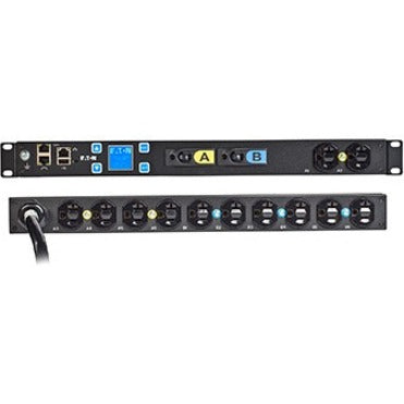 Eaton Metered Input Rack PDU 2.88kW max 120V 24A 1U L5-30P Single-Phase PDU